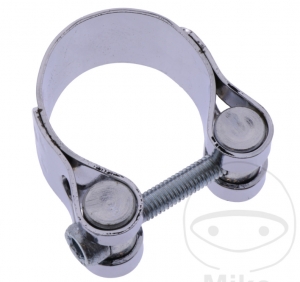 EXHAUST CLAMP 35MM CHROME FILTER - JM