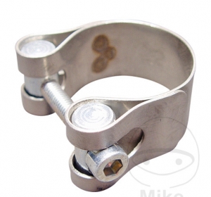 Exhaust Clamp 57mm LEO VINCE STAINLESS STEEL - JM