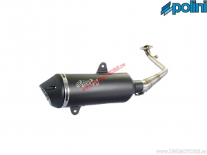 Exhaust muffler (190.0058) - homologated - Sym GTS 125i H2O 4T E3 ('12-'14) / Joymax 125i H2O 4T E3 ('12-'14) - Polini