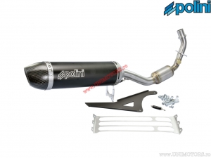 Exhaust muffler Evolution (190.2001) - non-homologated - Vespa Primavera 125i AIR 4T 3V E3 ('13-'17) - Polini