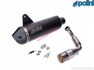 Exhaust pipe (190.0077/K) - homologated - Vespa GTS ABS 300i HPE H2O 4T E5 (10/'22-> / EU homologated) - Polini