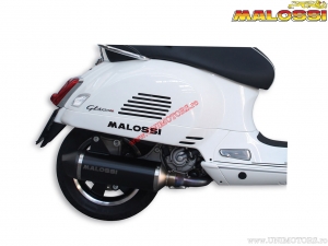 Exhaust system RX black (3216703) - Vespa GT60 250i H2O 4T E3 ('06-07) / GTV 300i H2O 4T E3 ('09-'16) - Malossi