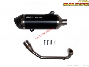 Exhaust system RX black (3218858) - Honda SH i ABS 125 ie 4T LC euro 5 '20-> (JF90E) - Malossi