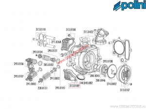 Exhaust valve cap - Polini Minicross XP4T 110 / Minimotard XP4T 110 - Polini