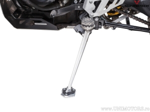 Extensie talpa cric lateral - aluminiu/inox - culoare: negru/argintiu - Triumph Tiger 800 models ('10-'17) - SW-Motech