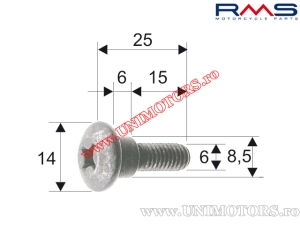 Fairing Screws Set - Gilera / Piaggio (10 pcs.) - (RMS)