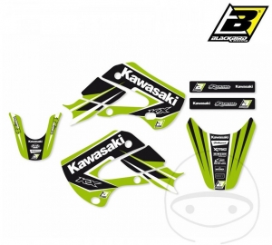 Fairing Stickers and Cover Set - Kawasaki KX 65 A ('00-'20) / KX 65 C ('21) - JM