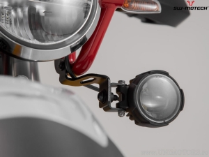 Far ceata EVO cu suporturi prindere set - culoare: negru - Moto Guzzi V85 TT ('19-'23) - SW-Motech