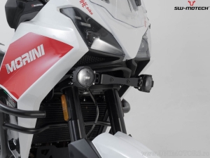 Far ceata EVO cu suporturi prindere set - culoare: negru - Moto Morini X-Cape 650 ('21-) - SW-Motech