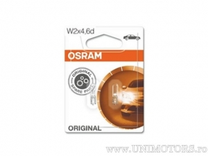 Faro senza base W2W W2X4.6D 12V 2W blister set 2 pezzi - Osram