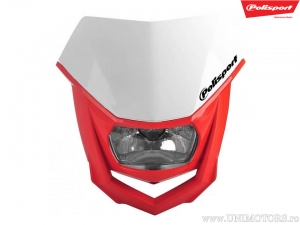 Farol com máscara Halo branco / vermelho - Polisport