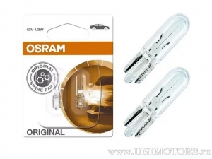 Farol sem base W1.2W W2X4.6D 12V 1.2W conjunto blister 2un. - Osram