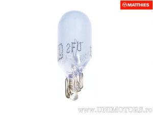 Farol sem soquete W5W azul W2.1X9.5D 12V 5W - JM