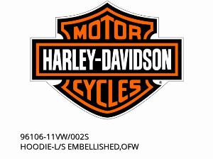 FELPA CON CAPPUCCIO L/S ABBELLITA, OFW - 96106-11VW/002S - Harley-Davidson