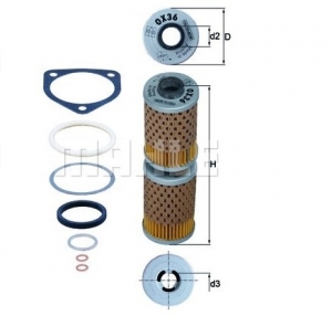 Filtr oleju - BMW R 45 N ('78-'85) / R 45 S ('78-'85) / R 50 ('69-'73) / R 65 ('81-'93) / R 75 ('69-'85) / R 80 - Mahle