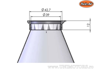 Filtro carburante Twin Air - Gas Gas EC 250 / EC 450 / Husqvarna FC 250 / FC 350 / FC 450 / KTM SX-F 250 / SX-F 450 - JM