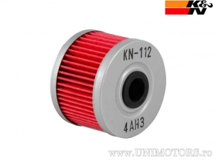 Filtro de aceite de carreras KN-112 - Benelli BN 125 / Gas Gas SM 450 / Honda NX 650 / Kawasaki KFX 450 / Polaris Predator 90 - 