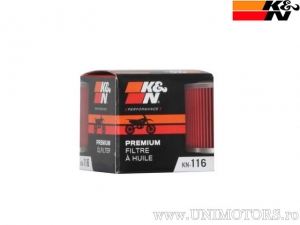 Filtro de aceite de carreras KN-116 - HM-Moto CRE 500 / Honda Cota 250 / CRF 250 / TRX 450 / Husqvarna TE 310 / Polaris ACE 325 