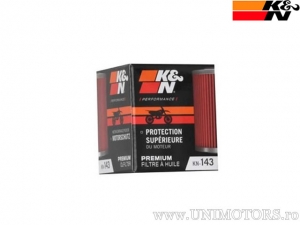 Filtro de aceite de carreras KN-143 - MBK XC 125 / XC 125 / Yamaha BW 200 / SR 125 / TT 225 / TT 350 / TW 125 / TW 200 / YFM 250