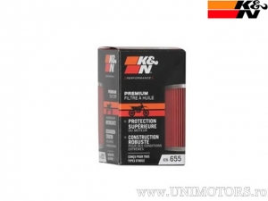 Filtro de aceite de carreras KN-655 - Husaberg FE 250 / FE 390 / FE 450 / FE 501 / Husqvarna FC 450 / KTM EXC-F 250 / SMR 450 - 