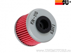 Filtro olio da corsa KN-116 - HM-Moto CRE 500 / Honda Cota 250 / CRF 250 / TRX 450 / Husqvarna TE 310 / Polaris ACE 325 4WD - K&