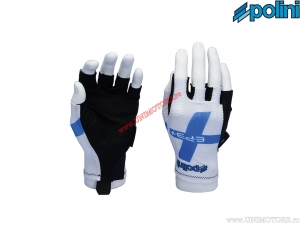 Fingerless Gloves All Road Summer E-P3+ (size M) - white / black - Polini