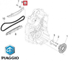 Fixed distribution patina - Gilera Nexus 500cc / Piaggio Beverly / MP3 / X8 / X9 / X9 Evolution / X Evo 400-500cc - Piaggio