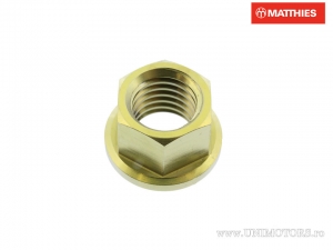 Flanschmutter Pro Bolt M12 x 1.75 mm Titan Gold - JM