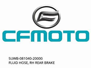 FLUID HOSE, RH REAR BRAKE - 5UWB-081040-20000 - CFMOTO