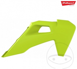 Fluorescent Yellow Radiator Shroud Polisport - Husqvarna FC 250 ('19-'20) / Husqvarna FC 350 ('19-'20) / FC 450 ('19-'20) - JM