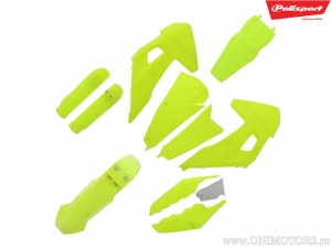 Fluoreszierendes gelbes Plastikset - Husqvarna FE 250 / FE 350 / FE 450 / FE 501 / TE 250 i / TE 250 2T i ('20) - Polisport