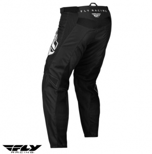 Fly Racing F-16 Cross-Enduro Motorcycle Pants, Black/White - Black/White, Size 30 (M)