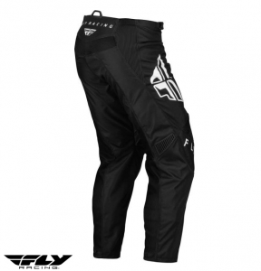 Fly Racing F-16 Cross-Enduro Motorcycle Pants, Black/White - Black/White, Size 30 (M)