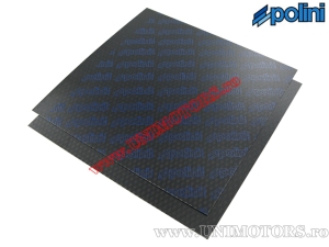 Foil de carbono - lengüetas de lengüeta 110x110x0,3mm (azul) - (Polini)