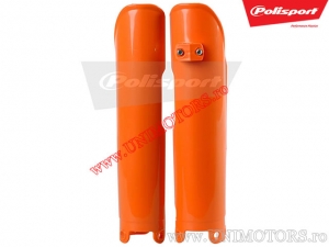 Fork leg protectors (orange) - KTM EXC / EXC-F / EXC 4T Racing ('04-'06) / SX 125 / SX 250 ('03-'07) - Polisport