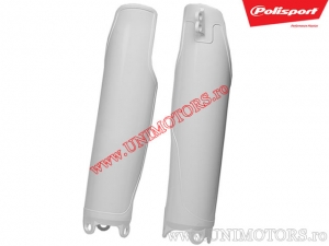 Fork Leg Protectors (White) - Honda CRF 250 R ('04-'19) / CRF 450 R ('04-'18) - Polisport