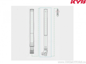 Fork O-ring 2.5x22.5mm - Honda CRF 450 R / Kawasaki KX 450 F / Sherco SE 250 25 iF Enduro / Yamaha YZ 450 F - Kayaba