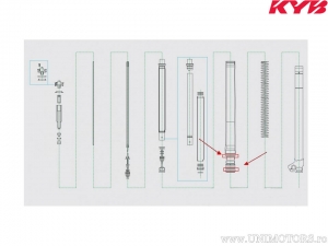 Fork seal 63x2mm - Honda CRF 450 / Husqvarna CR 125 / TC 250 / TC 450 / Yamaha WR 250 - Kayaba