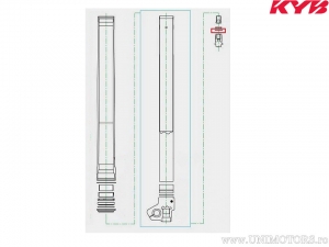 Fork valve seal - Honda CR 125 R / CRF 450 R / Kawasaki KX 450 F / TM Racing MX 300 2T / Yamaha YZ 250 F 4T - Kayaba