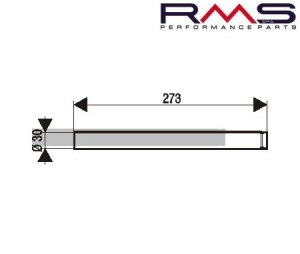 Fourche télescopique avant L273 mm - MBK Booster Spirit ('99-'00) 50cc / Yamaha Bw'S Original ('99-'00) 50cc - RMS