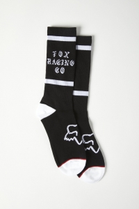 FOX TOP COAT CREW SOCK [BLK]: Mărime - L