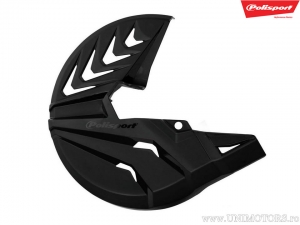 Front brake disc guard black color - Polisport