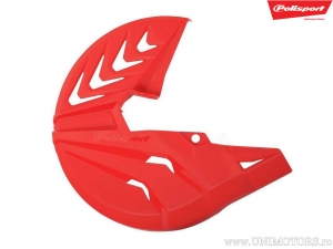 Front brake disc guard red color - Polisport