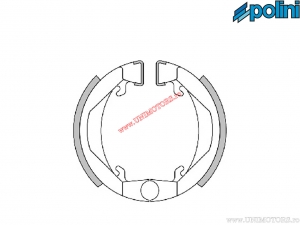 Front brake pads (80x18mm / with springs) - 1761241.F - Polini