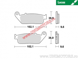 Front brake pads - MCB677SRQ sintered SRQ - Lucas TRW