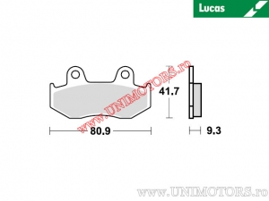 Front brake pads - MCB685 organic - Lucas TRW