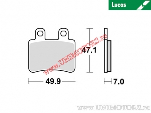 Front brake pads - MCB735 organic - Lucas TRW