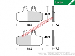 Front brake pads - MCB749SRM sintered SRM - Lucas TRW