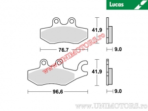 Front brake pads - MCB771 organic - Lucas TRW