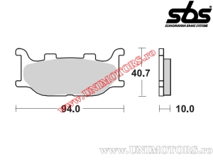 Front brake pads - SBS 128MS (metallic / sintered) - (SBS)